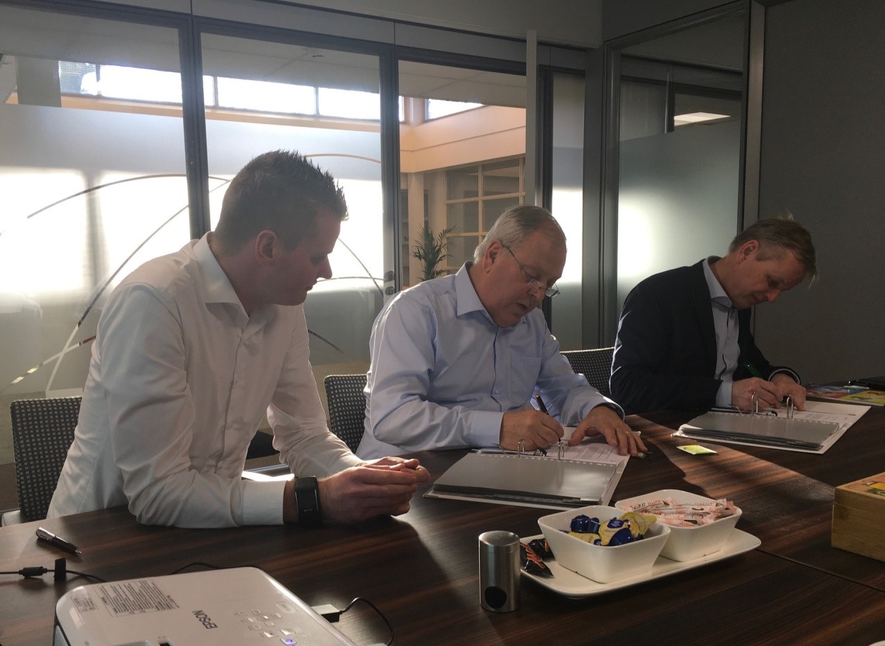 Ondertekening bestelling Enercon